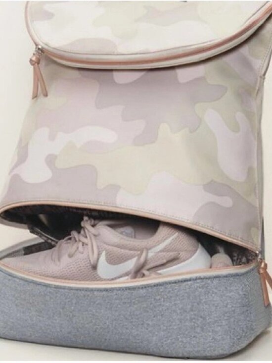 Stella & Dot Crush It Backpack Pink and Grey Camo - Picture 2 of 14